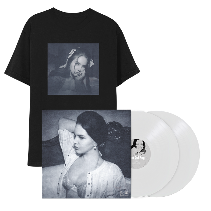 Vinyle blanc exclusif + album t-shirt - noir